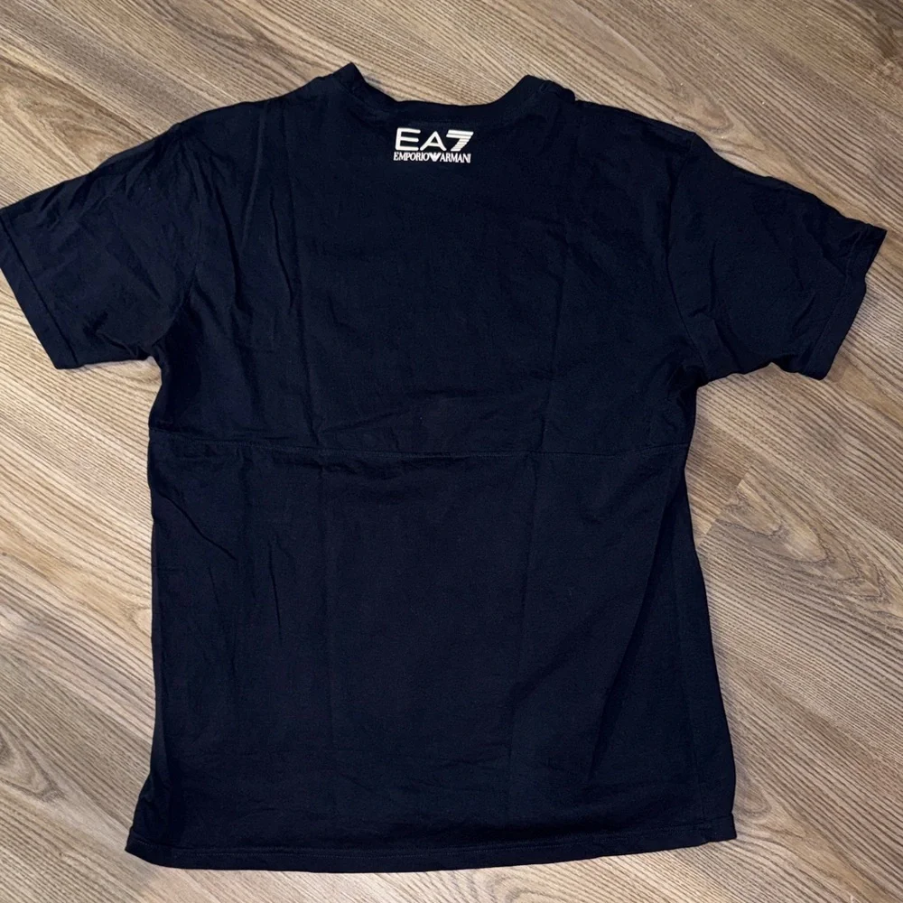 Emporio Armani Navy Blue Logo T-Shirt - Picture 3 of 3